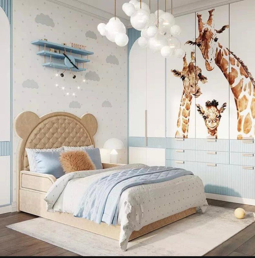 Детско тапицирано легло Мечок