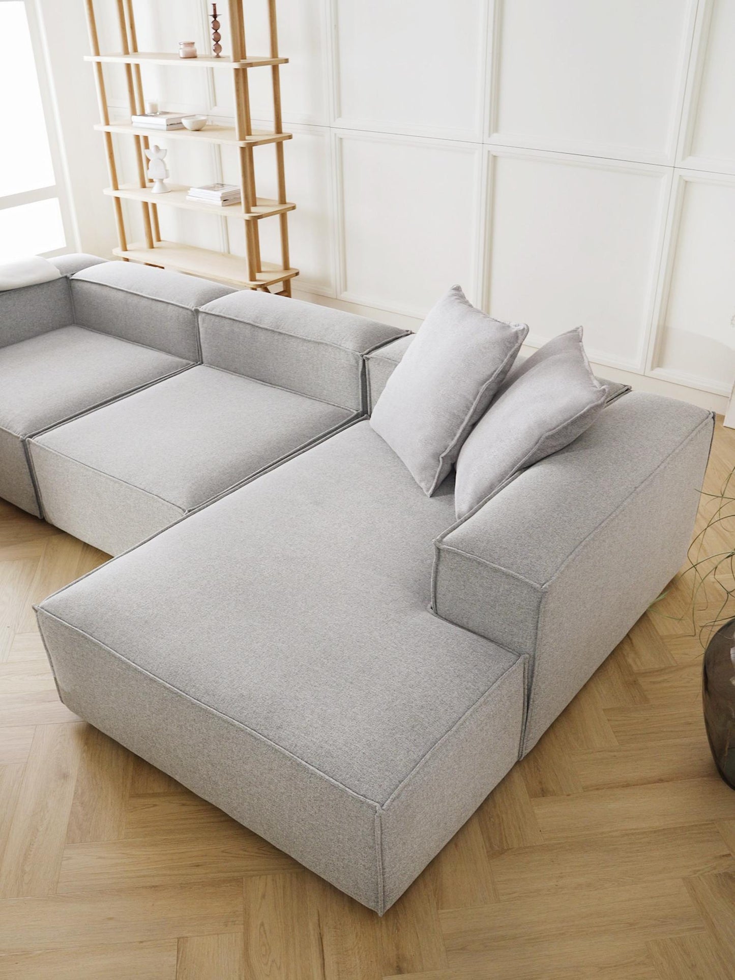 Ъглов диван Ekol - Сив