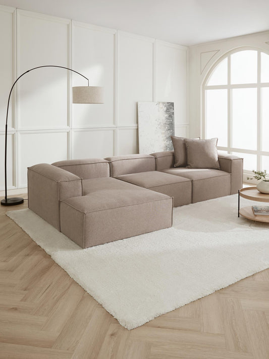 Ъглов диван Ekol - Кафяв