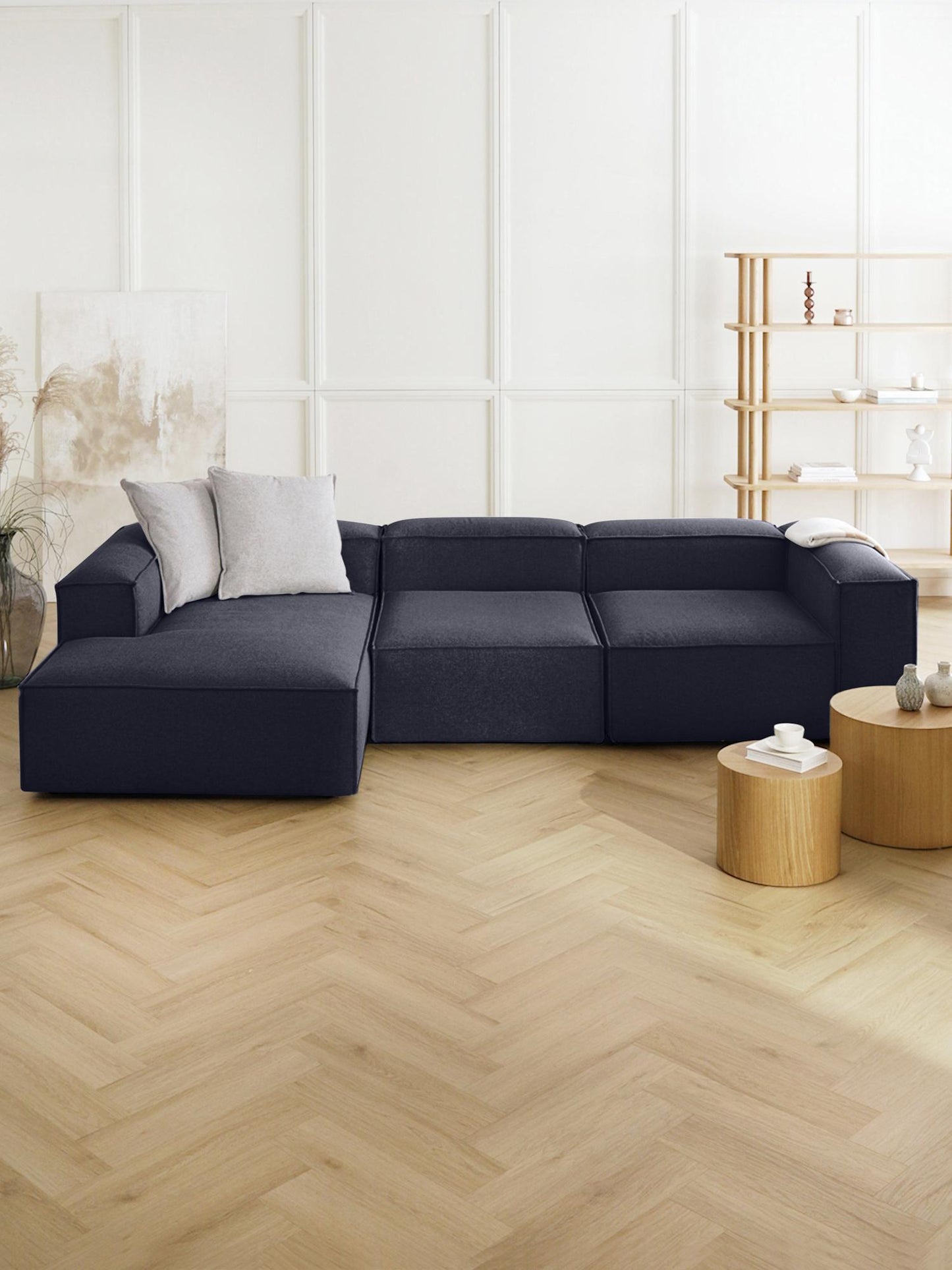 Ъглов диван Ekol - Тъмно син