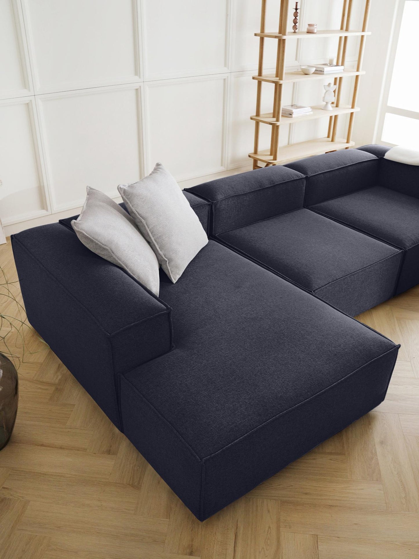 Ъглов диван Ekol - Тъмно син