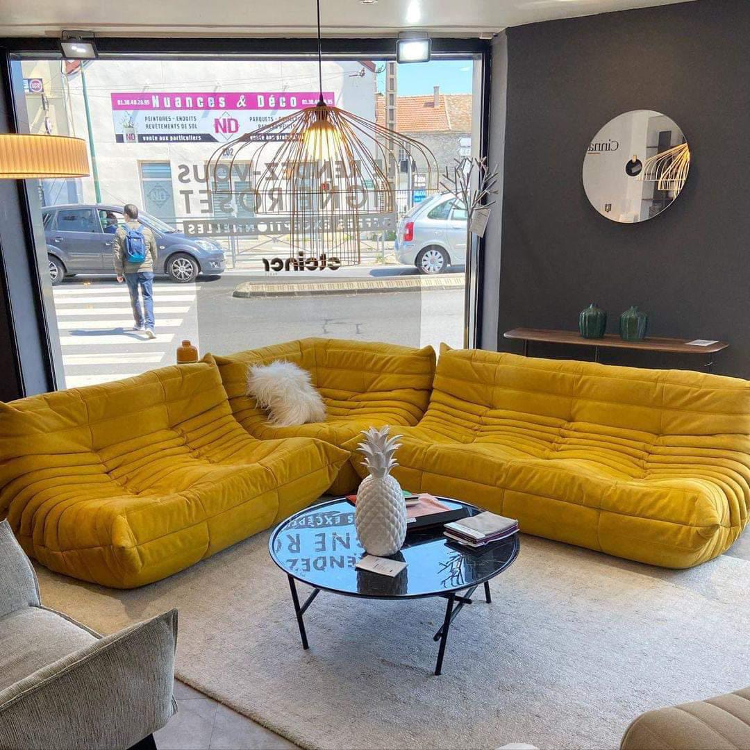 Ъглов диван Babylon - Жълт