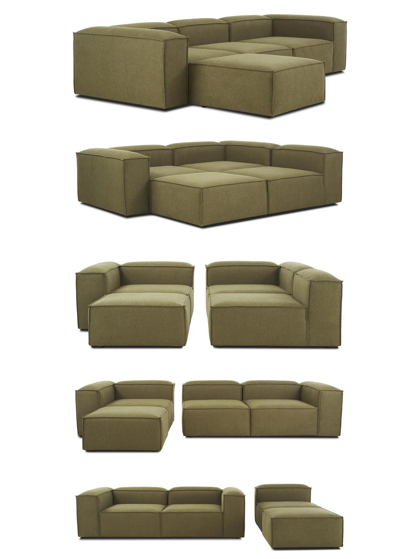 Модулен диван Urban - Маслено зелен