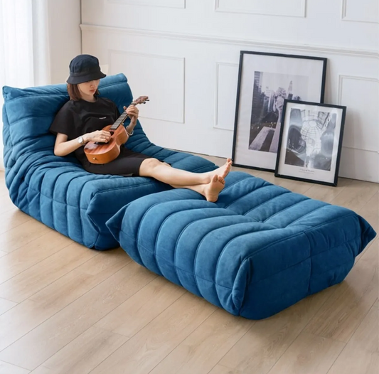 Кресло Babylon с пуф - Син