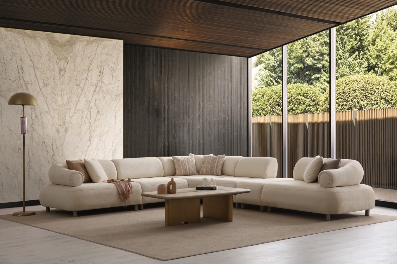 Ъглов модулен диван Bonny