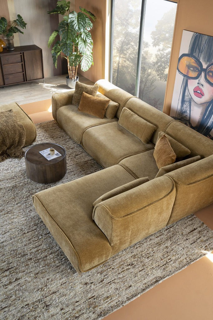 Ъглов диван Calipso + Пуф